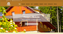 Desktop Screenshot of penzionumedveda.cz